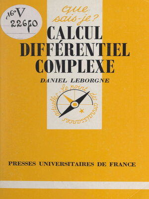 cover image of Calcul différentiel complexe